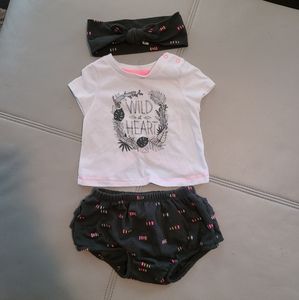 Cat & Jack Matching Set 6-9 month